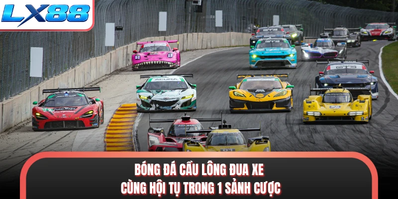 Bóng đá cầu lông đua xe cùng hội tụ trong 1 sảnh cược