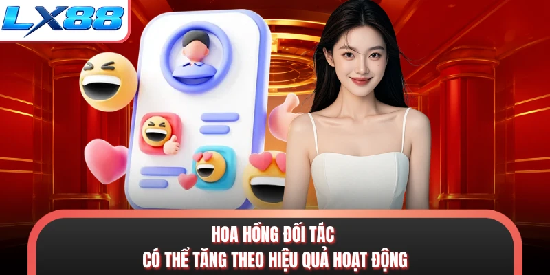 Hoa hồng đối tác có thể tăng theo hiệu quả hoạt động